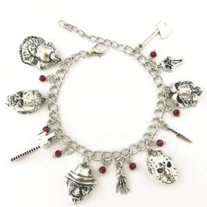 Classic Horror Movie Halloween Charm Bracelet